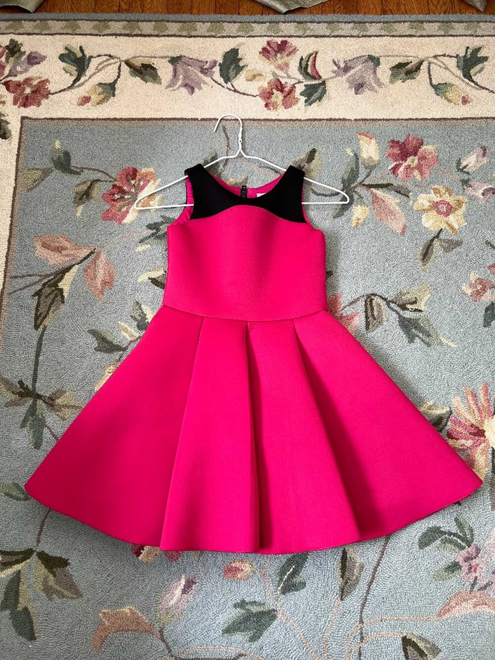 Zoë LTD Hot Pink Black Skater Dress Girls Size 10 Party Dress